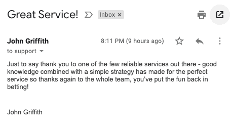 Rollback Tipster testimonial desktop 1
