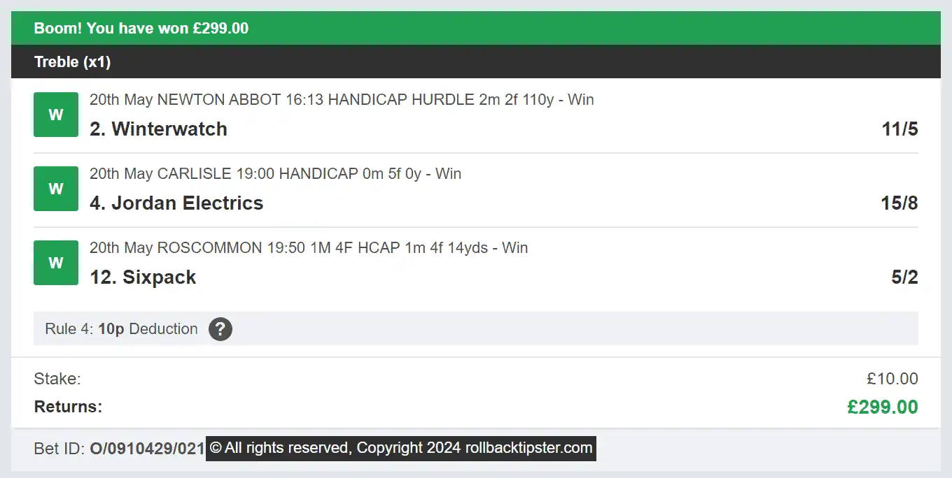 Rollback Tipster - Winner Multi - 2024-05-20