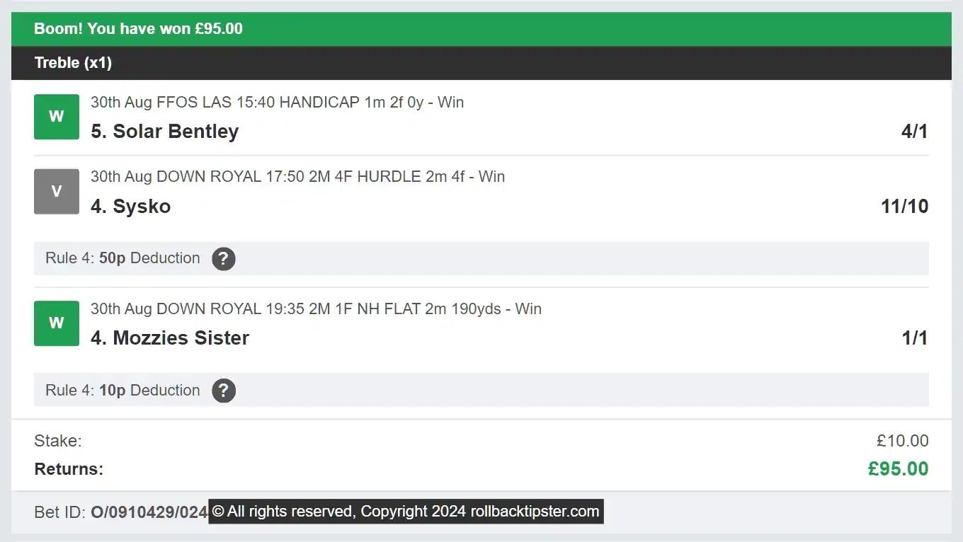 Rollback Tipster - Winner Multi - 2024-08-30
