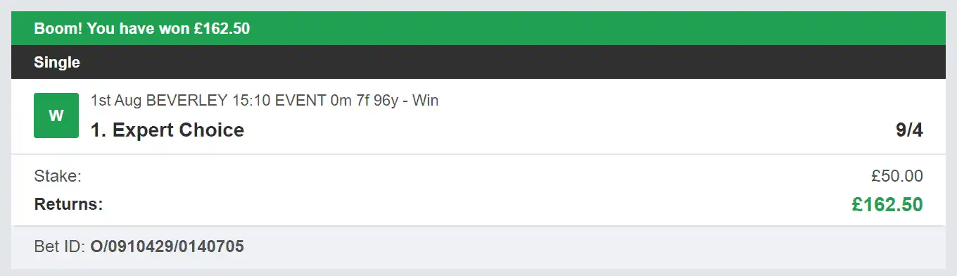 Rollback Tipster - Winner 1 - 2023-08-01