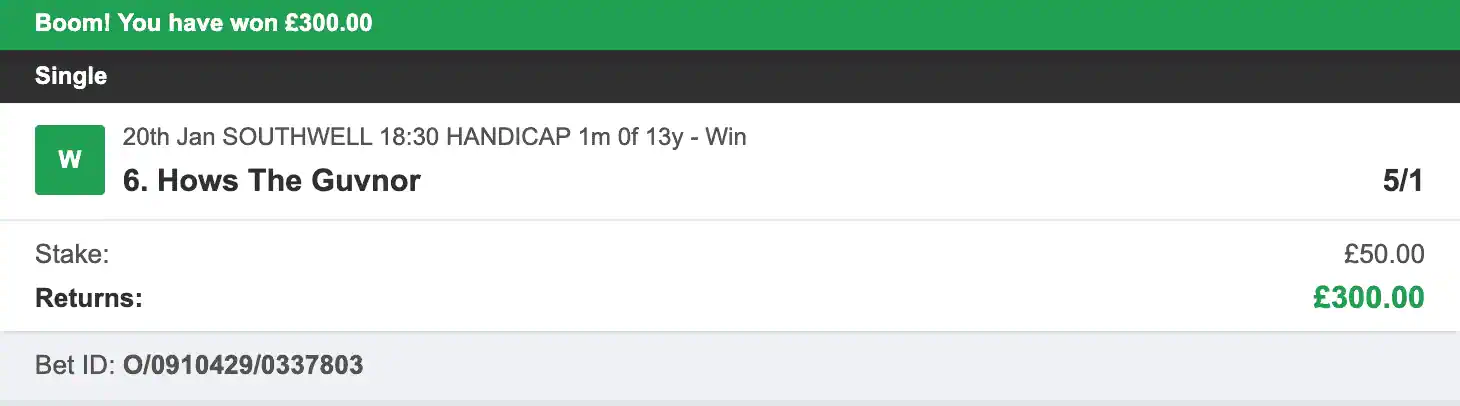 Rollback Tipster - Winner 2 - 2025-10-12