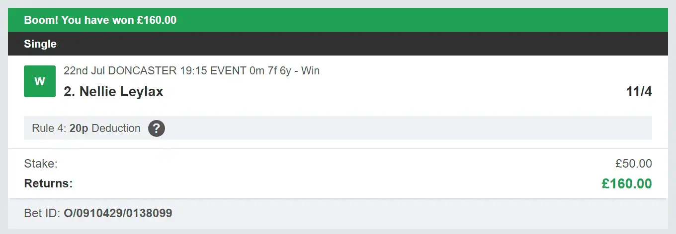 Rollback Tipster - Winner 3 - 2023-07-22